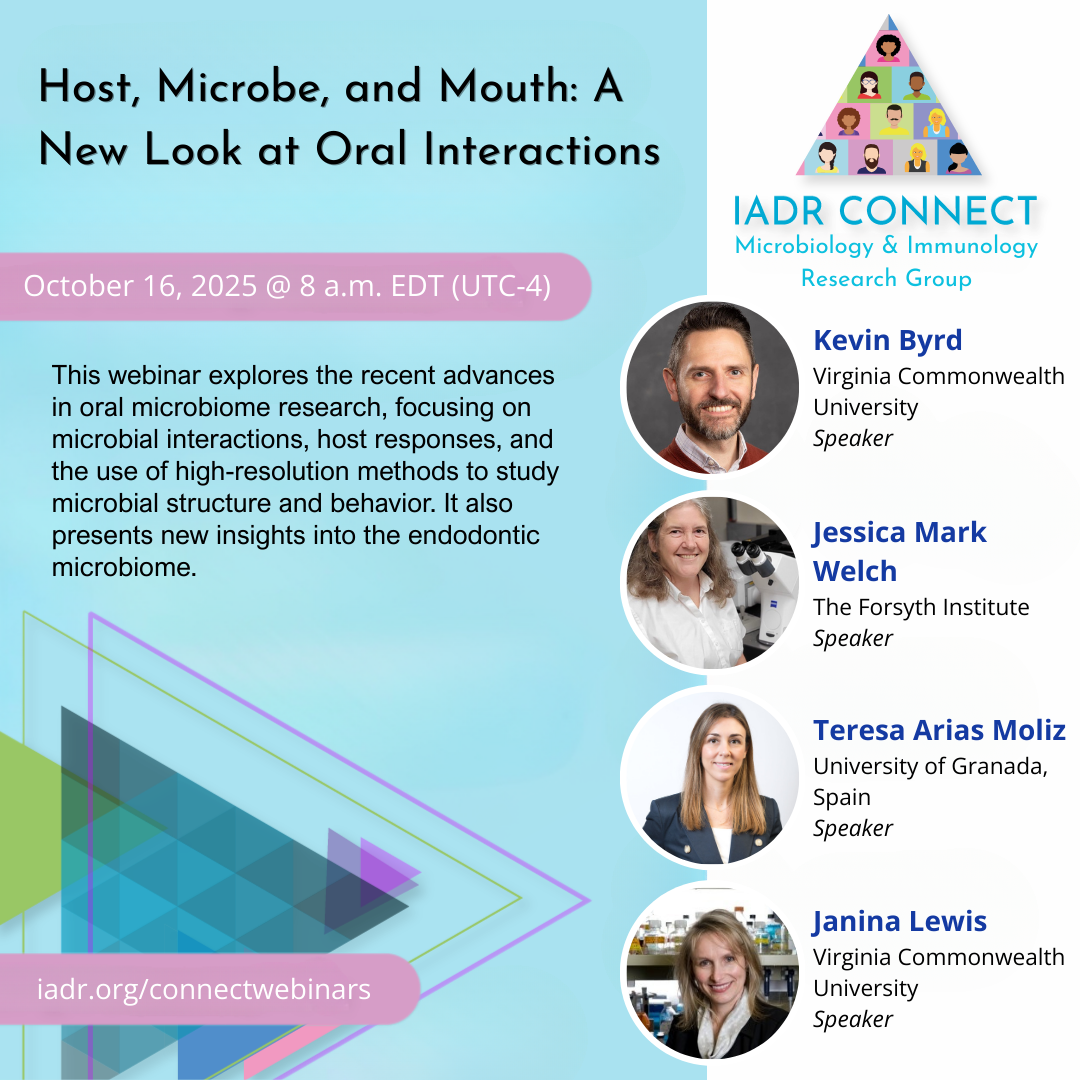 IADR Connect Host, Microbe, Mouth Graphic