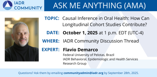 Ask Me Anything Flyer with Dr. Flávio Demarco
