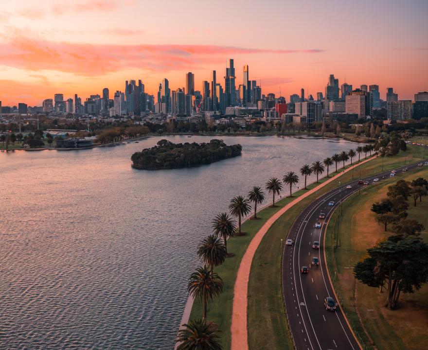Melbourne Aerial Shot