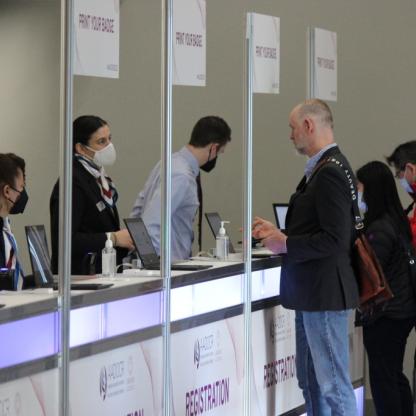 AA registration desk meeting