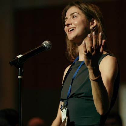 women speaking